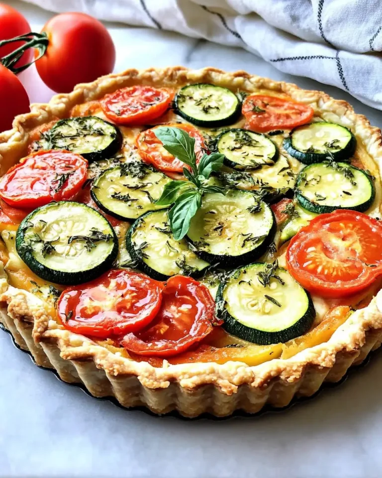 Savor the Season with a Garden-Fresh Zucchini & Tomato Tart - Featured Image