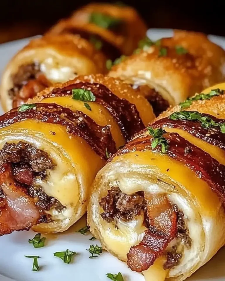 Irresistible Garlic Butter Bacon Cheeseburger Rollups to Elevate Your Burger Game - Featured Image