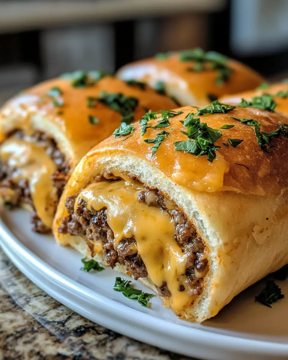 Garlic Butter Cheeseburger Rollups: Unleash the Flavor and Cheese Bliss - Featured Image