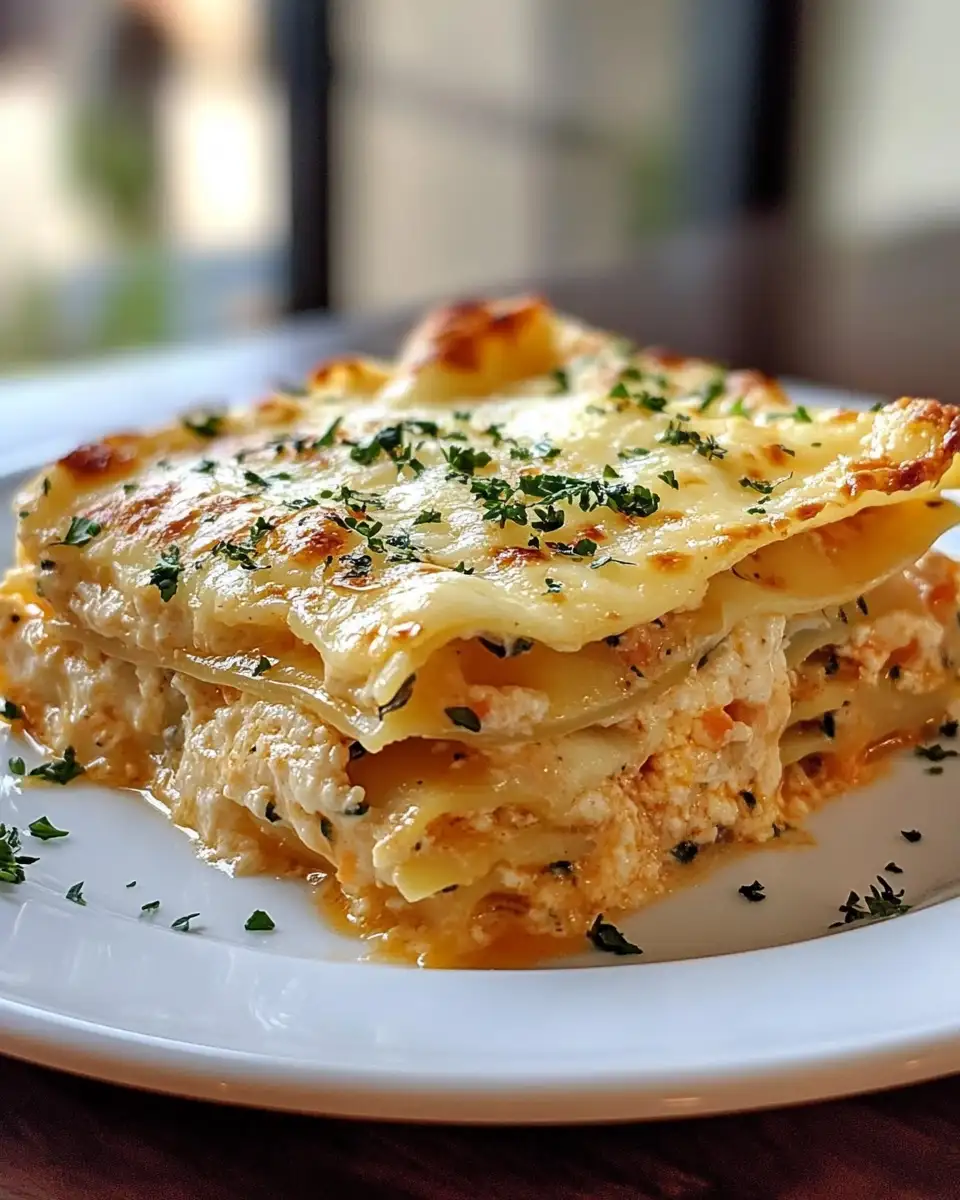 Irresistible Garlic Butter Shrimp Scampi Lasagna Fusion - Featured Image