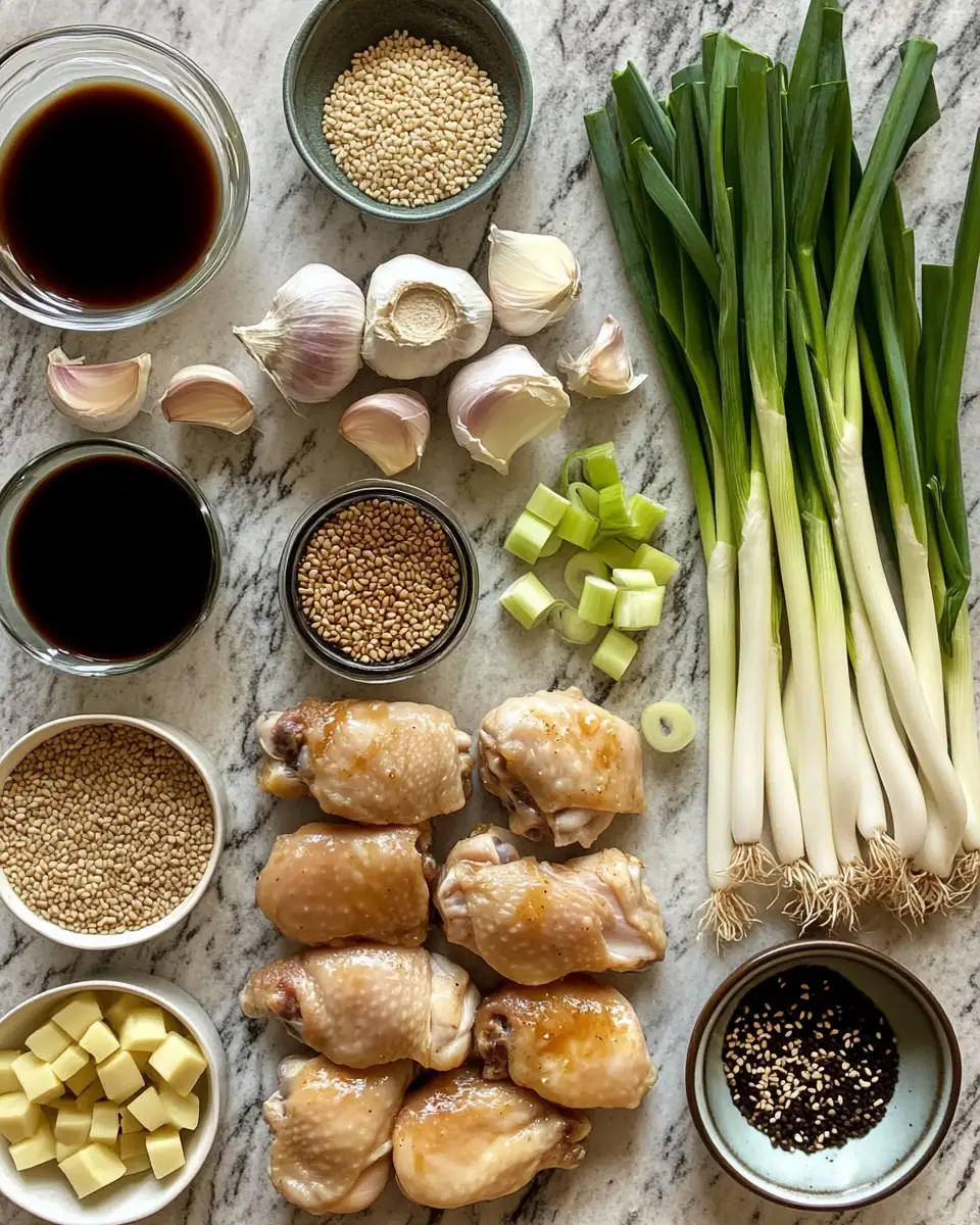 Ingredients for Savor the Flavor: Irresistible Garlic Miso Chicken Thighs