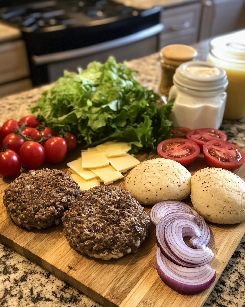 Ingredients for Savor the Flavor Explosion: The Ultimate Garlic Parmesan Cheeseburger