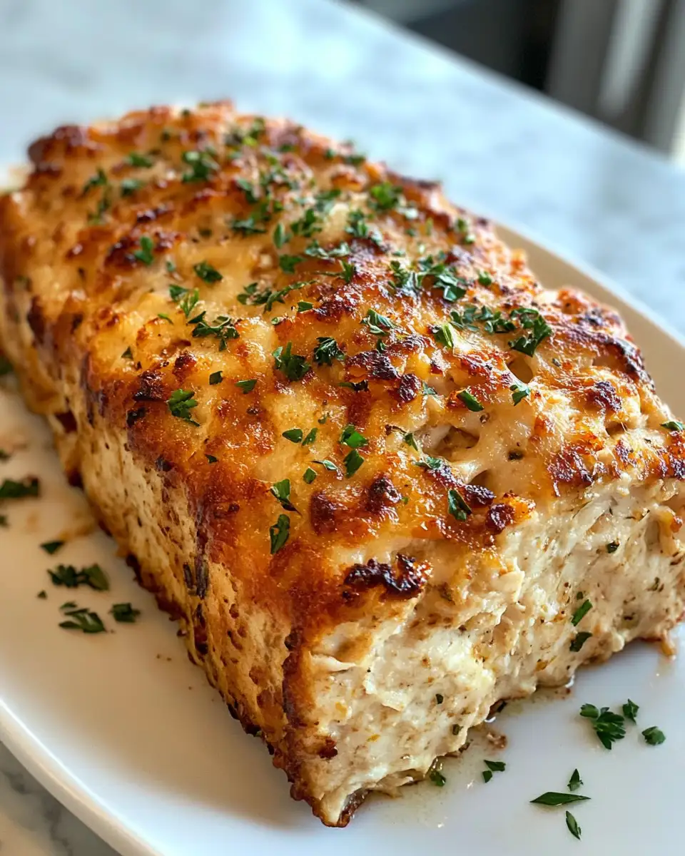 Final dish - Savor the Flavor: Garlic Parmesan Chicken Meatloaves Delight