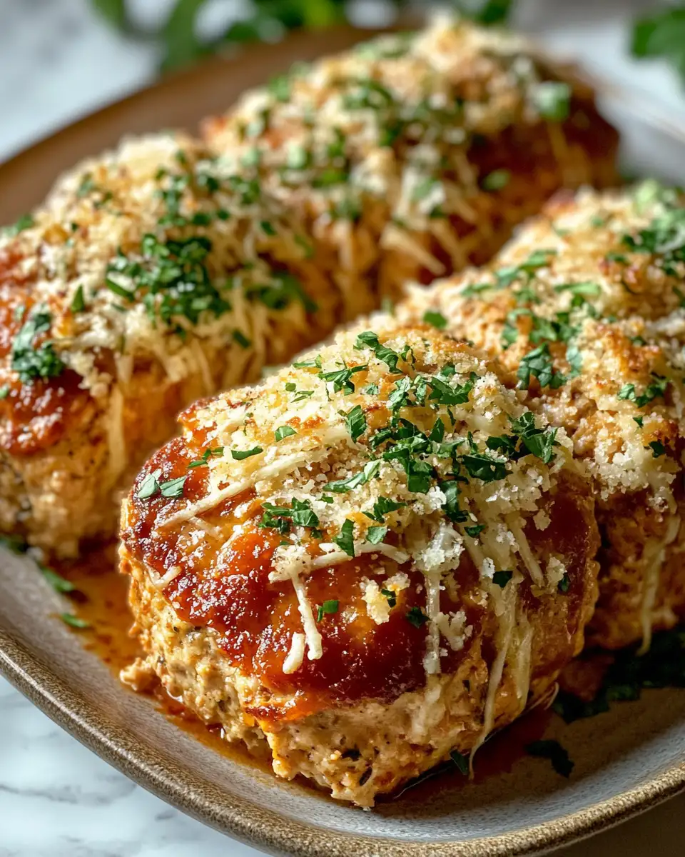 Savor the Flavor: Garlic Parmesan Chicken Meatloaves Delight 6 Final dish - Savor the Flavor: Garlic Parmesan Chicken Meatloaves Delight