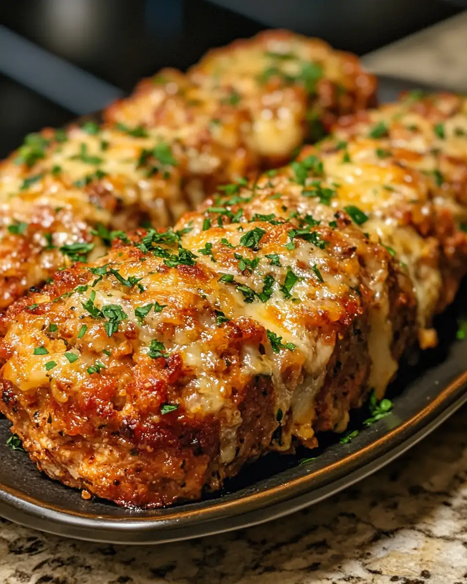 Final dish - Savor the Flavor: Irresistibly Juicy Garlic Parmesan Chicken Meatloaves