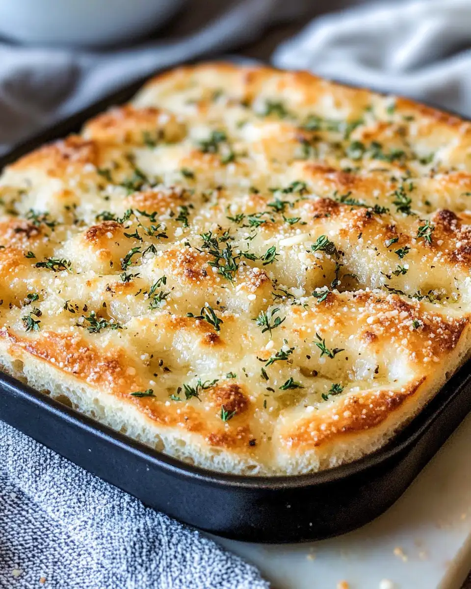 Golden Bites of Bliss: Discover the Perfect Garlic Parmesan Focaccia Bread - Featured Image