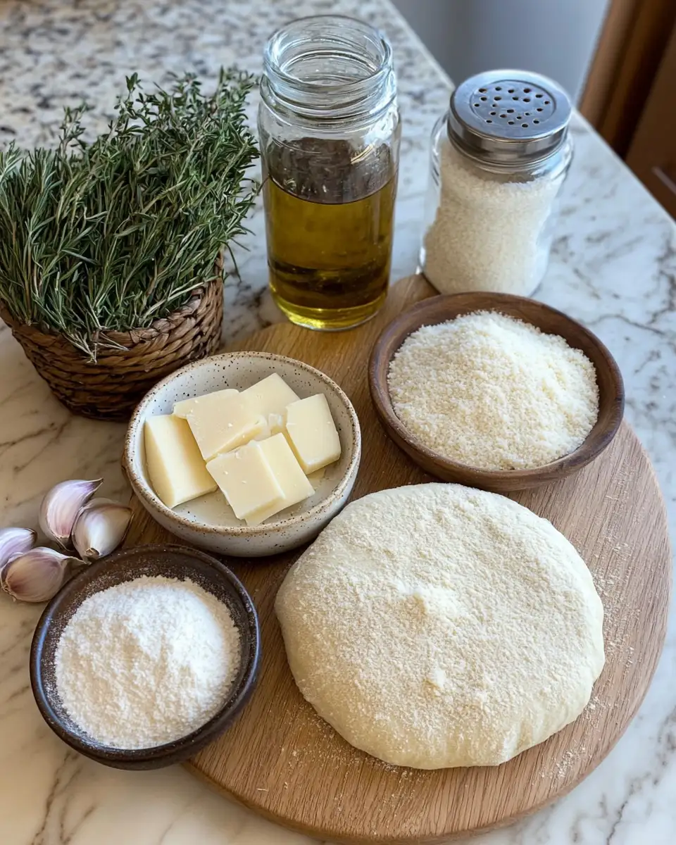 Golden Bites of Bliss: Discover the Perfect Garlic Parmesan Focaccia Bread 4 Ingredients for Golden Bites of Bliss: Discover the Perfect Garlic Parmesan Focaccia Bread