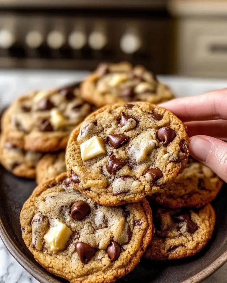 Indulge in Irresistible Gooey Bourbon Browned Butter Chocolate Chip Cookies - Featured Image