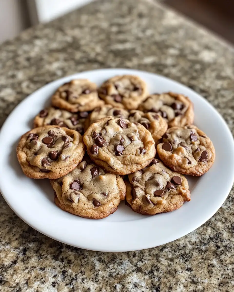 Indulge in Irresistible Gooey Bourbon Browned Butter Chocolate Chip Cookies 6 Final dish - Indulge in Irresistible Gooey Bourbon Browned Butter Chocolate Chip Cookies