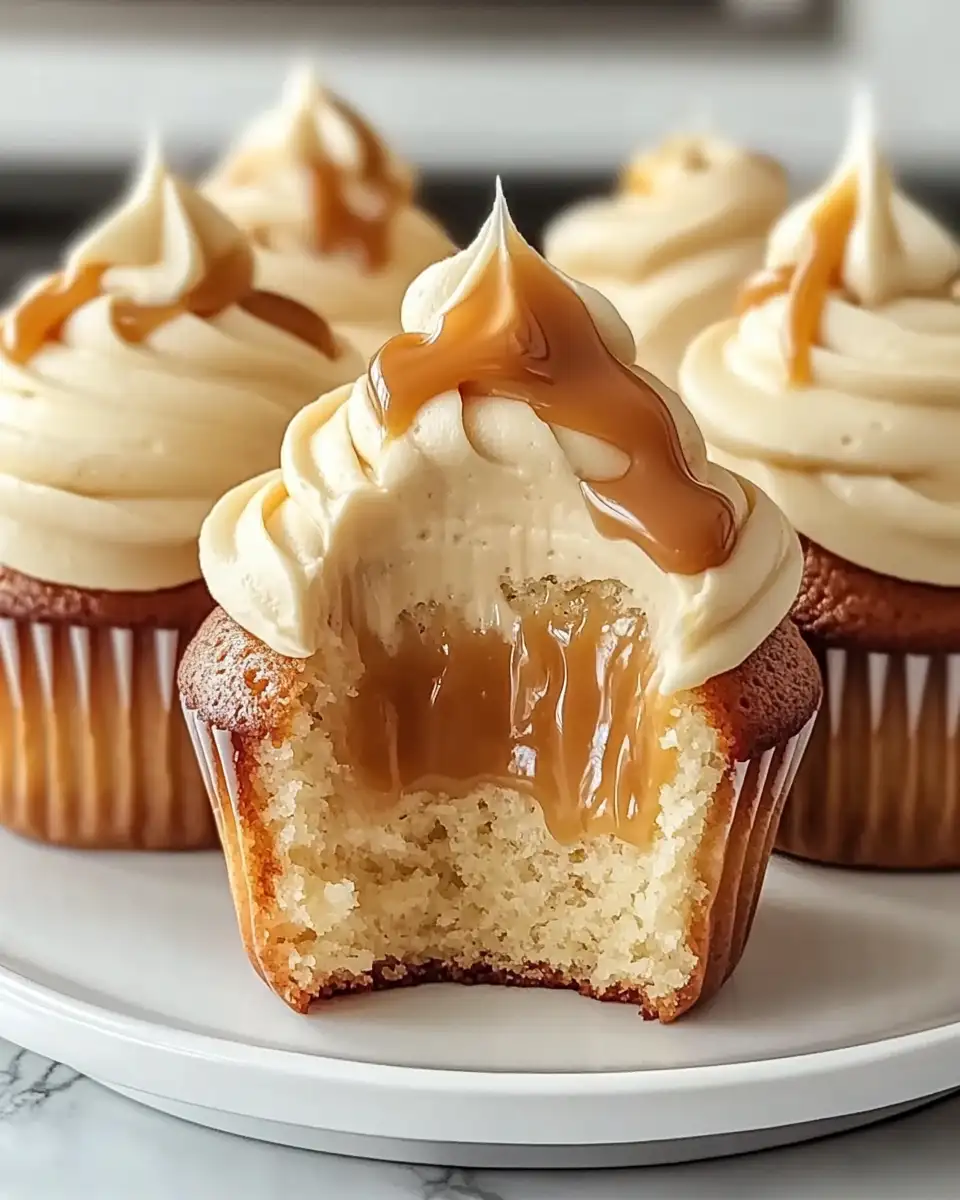 Indulge in Irresistible Gooey Salted Caramel Cupcakes - Featured Image