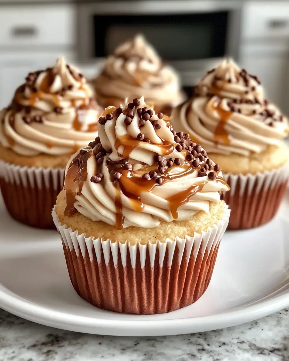 Final dish - Indulge in Irresistible Gooey Salted Caramel Cupcakes