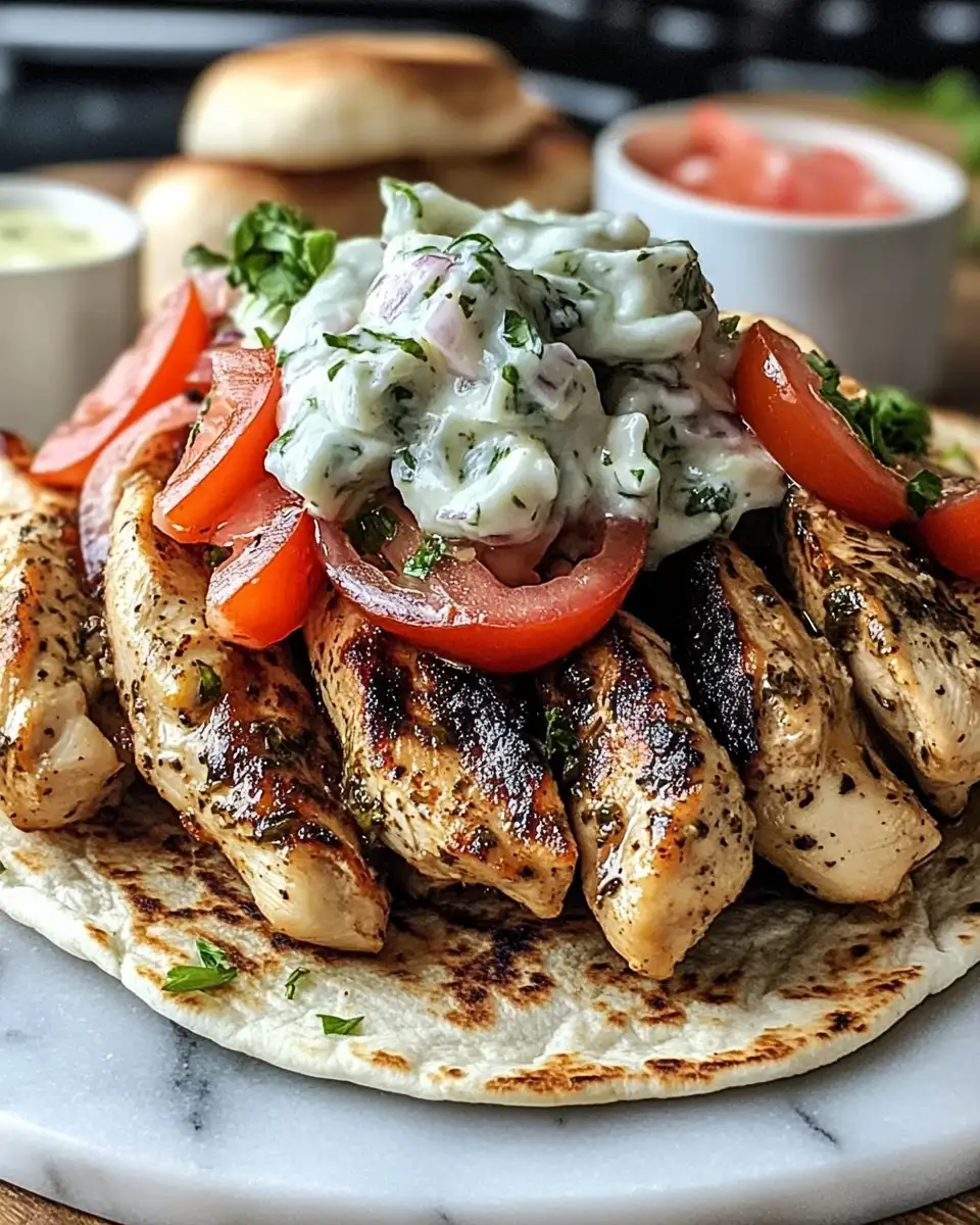 Savor the Flavors: Greek Chicken Gyros with Lemon-Herb Marinade and Tzatziki - Featured Image