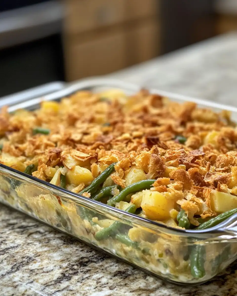 Final dish - Irresistible Green Bean Casserole with Potatoes That Will Steal the Show