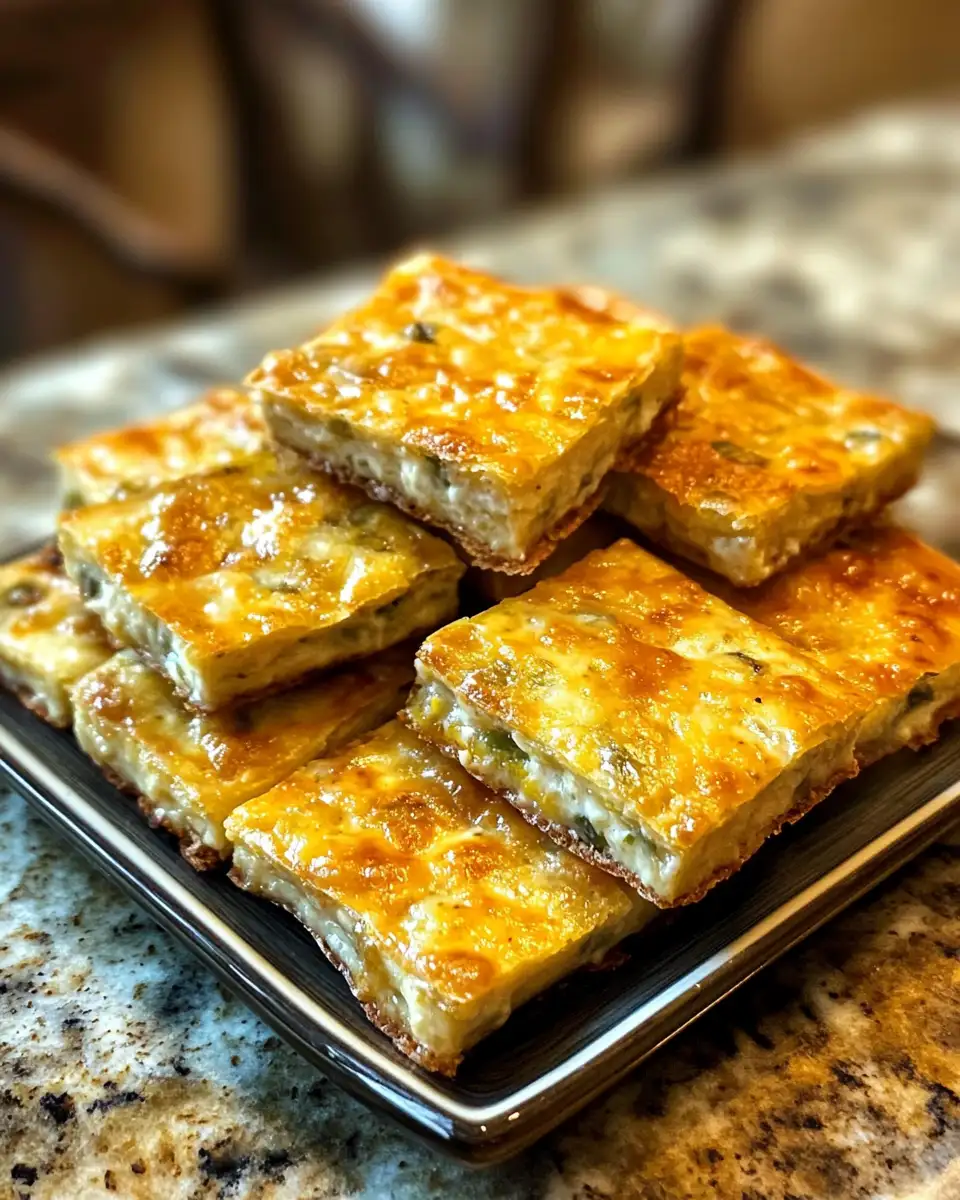 Sizzling Green Chile Cheese Squares That Will Spice Up Your Snack Game 6 Final dish - Sizzling Green Chile Cheese Squares That Will Spice Up Your Snack Game