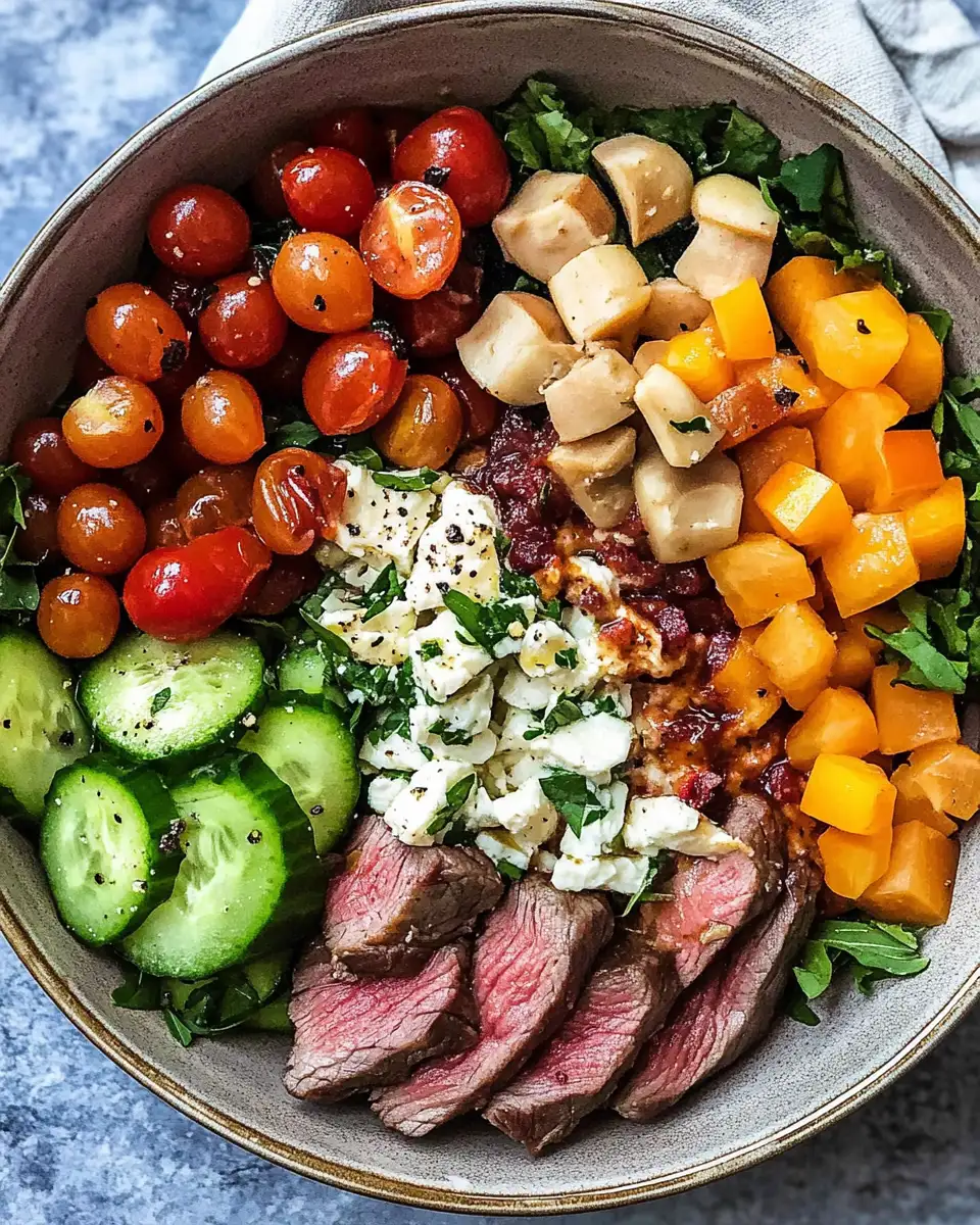 Mediterranean Magic: A Healthy Steak Bowl Recipe to Savor - Featured Image
