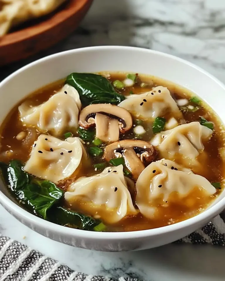 Cozy Up with Hearty Potsticker Soup Featuring Mushrooms and Bok Choy - Featured Image