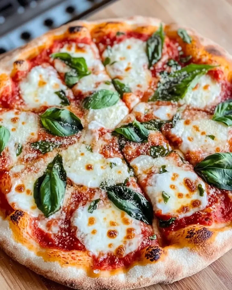 Perfectly Crispy Homemade Margherita Pizza Delight - Featured Image
