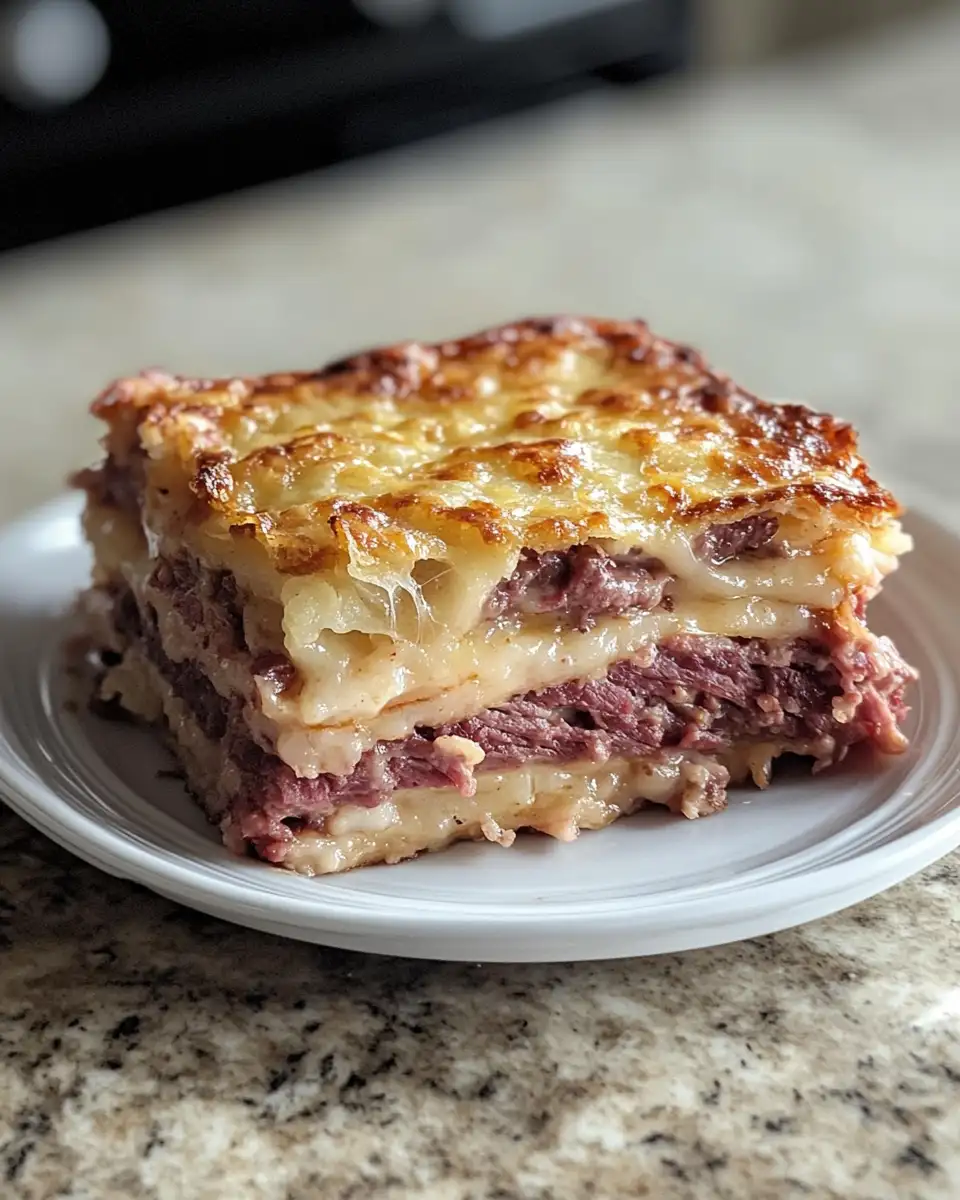 Final dish - Savor the Flavor: Irresistible Homemade Reuben Bake Recipe