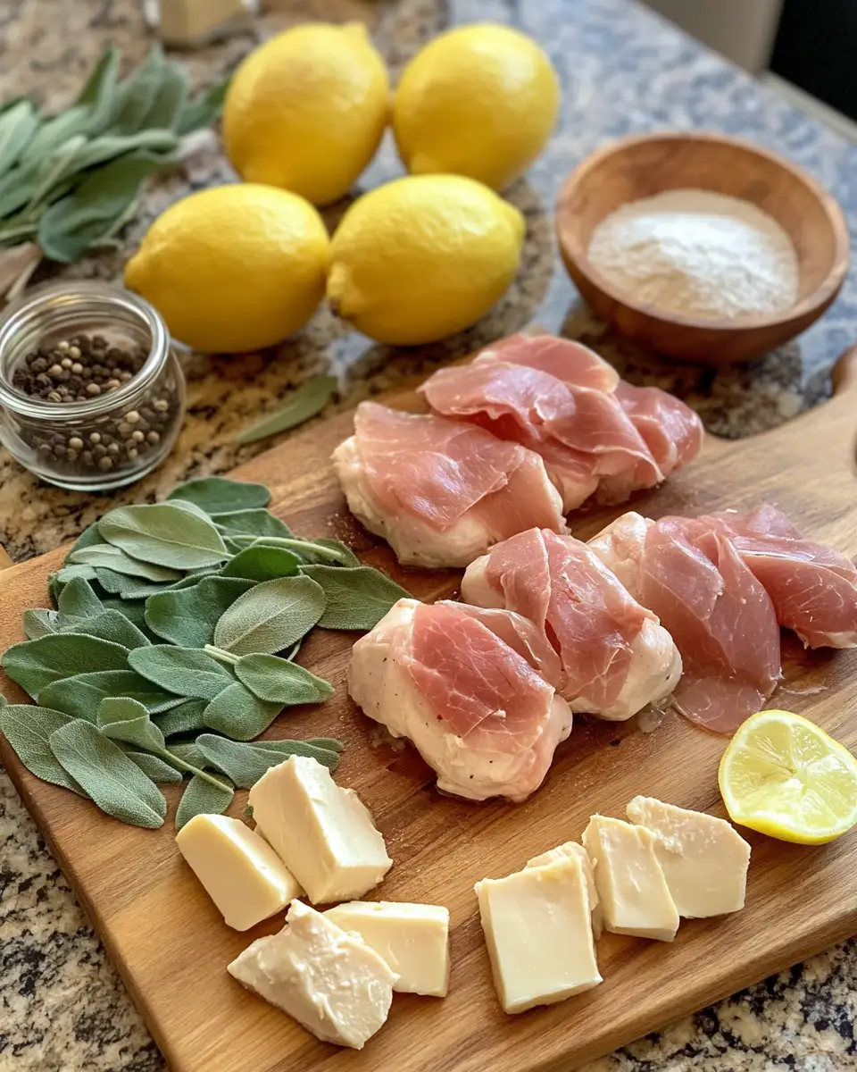 Ingredients for Savor the Flavors of Italian Chicken Saltimbocca