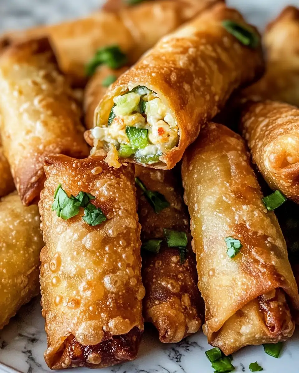 Spice Up Your Appetizer Game with Jalapeno Popper Egg Rolls - Featured Image