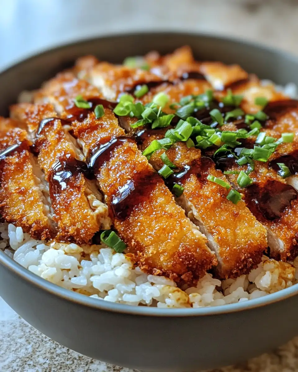Savor the Crunch: Japanese Katsu Bowls with Tonkatsu Sauce Delight 4 Final dish - Savor the Crunch: Japanese Katsu Bowls with Tonkatsu Sauce Delight
