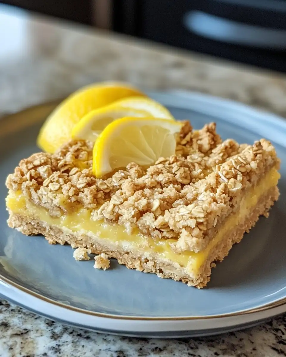 Zesty Delight: Lemon Oatmeal Crumble Bars That Brighten Your Day 6 Final dish - Zesty Delight: Lemon Oatmeal Crumble Bars That Brighten Your Day