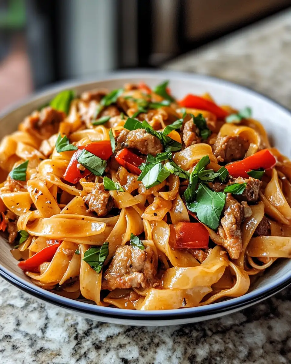 Final dish - Savor the Flavor: Mastering Italian Drunken Noodles at Home