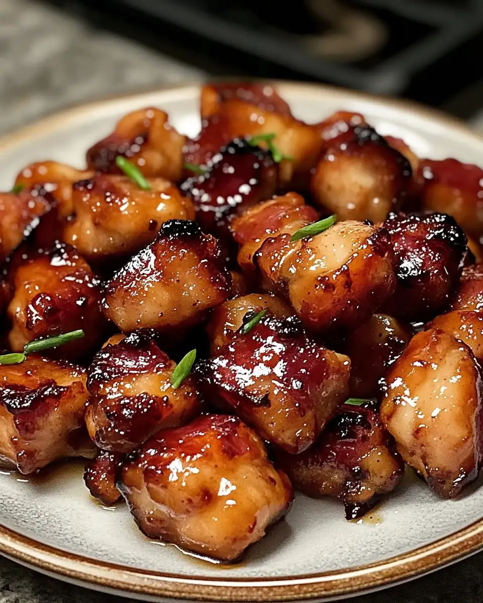 Irresistible Maple Glazed Bacon Chicken Bites That Will Wow Your Taste Buds - Featured Image