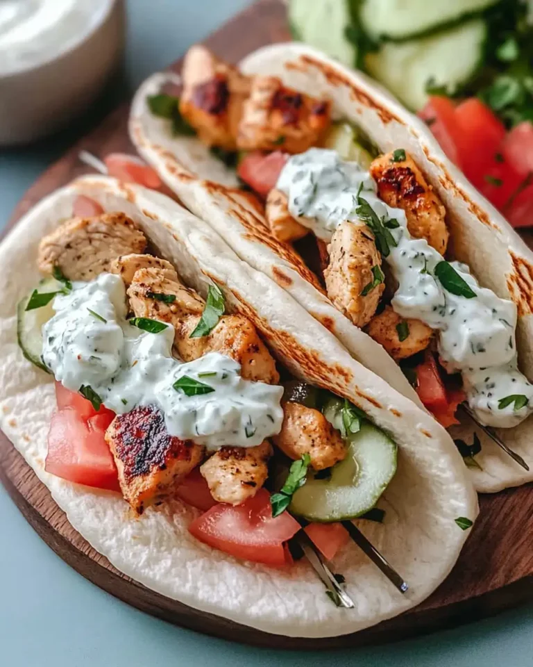 Savor the Flavors: Mediterranean Chicken Gyros with Creamy Feta Tzatziki - Featured Image