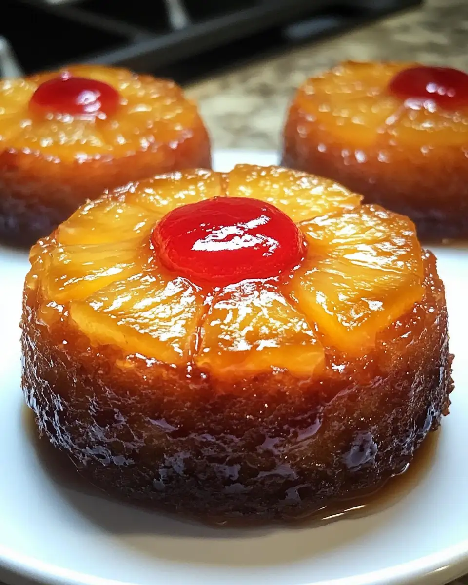 Mini Pineapple Upside Down Cakes: A Tropical Twist on a Classic Delight - Featured Image