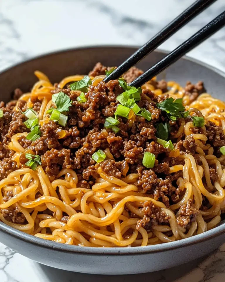 Mouthwatering Mongolian Ground Beef Noodles You Can't Resist - Featured Image