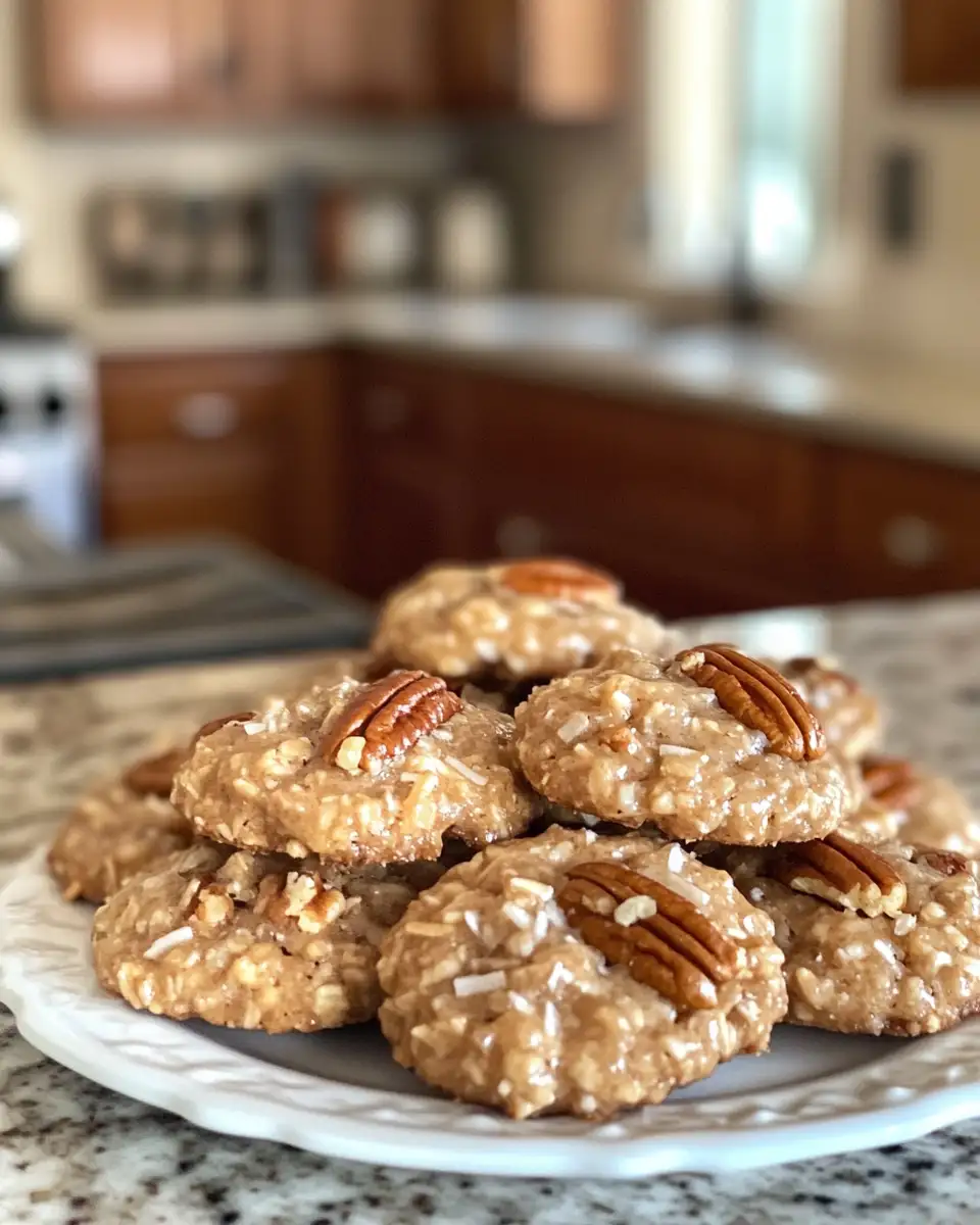 No-Bake Pecan Coconut Praline Cookies: Sweet Indulgence Made Simple 6 Final dish - No-Bake Pecan Coconut Praline Cookies: Sweet Indulgence Made Simple