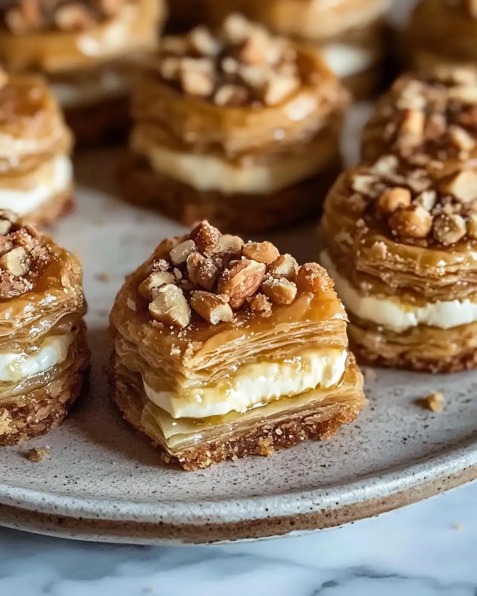 Irresistibly Crunchy Nutty Baklava Cream Cookies - Featured Image