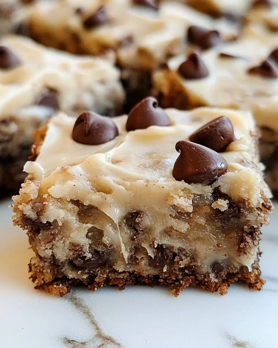 Decadent Oatmeal Chocolate Chip Bars with Irresistible Browned Butter Frosting - Featured Image