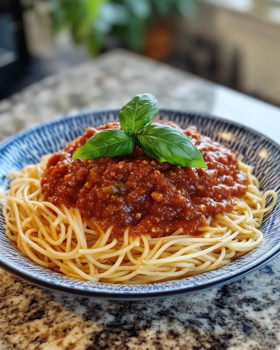 Final dish - Unveiling Nonna's Secret: The Ultimate Old Italian Spaghetti Sauce Recipe