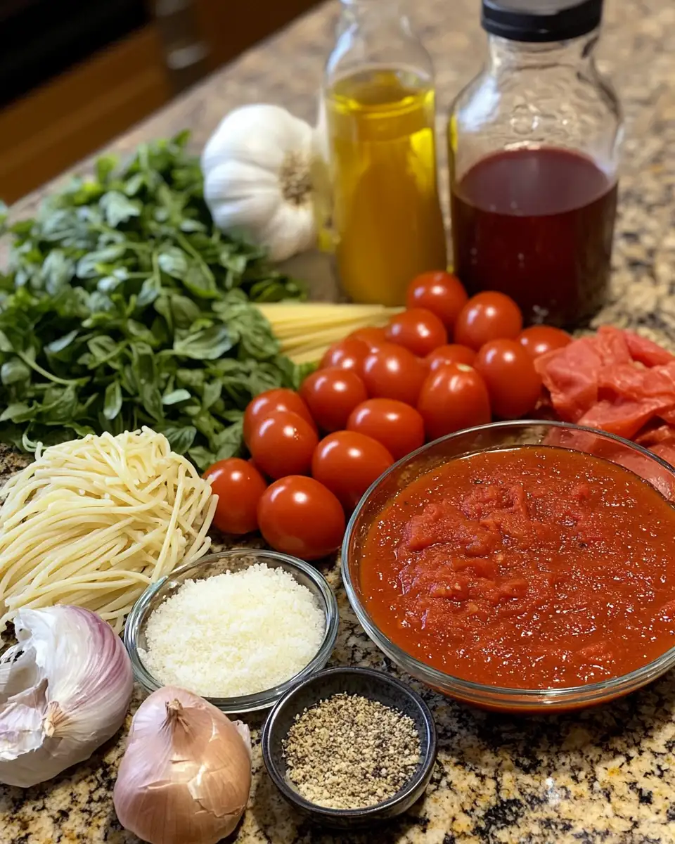 Ingredients for Unveiling Nonna's Secret: The Ultimate Old Italian Spaghetti Sauce Recipe