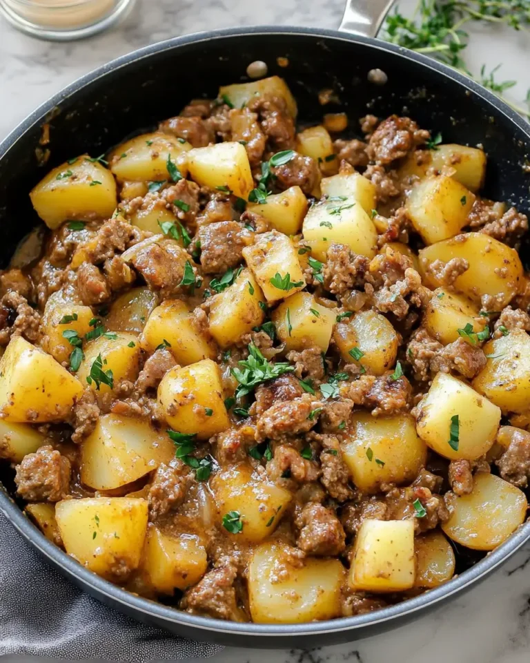 Savor the Simplicity: One-Pan Creamy Meat & Potato Skillet Delight - Featured Image