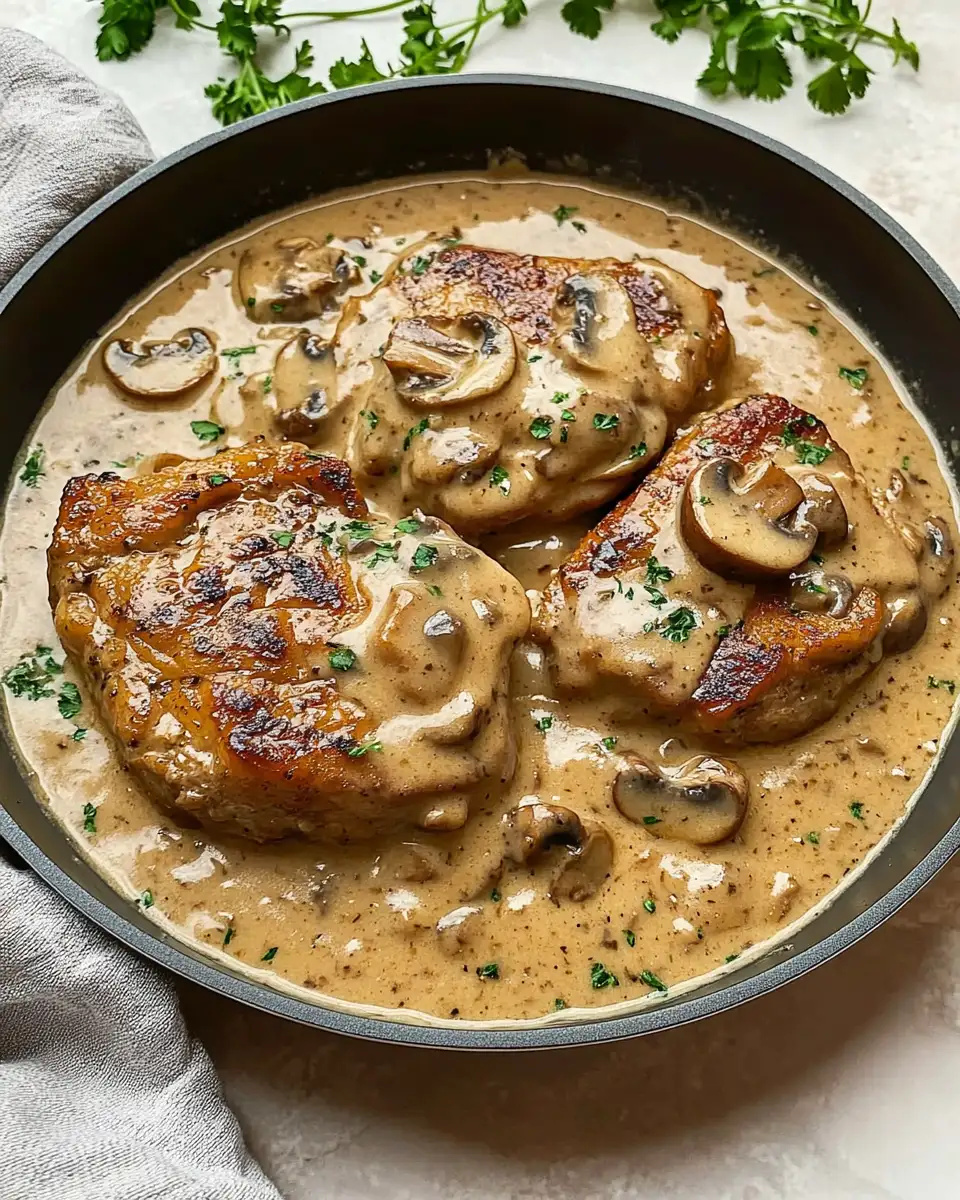One-Pan Smothered Pork Chops with Mushroom Gravy: A Comfort Food Classic - Featured Image