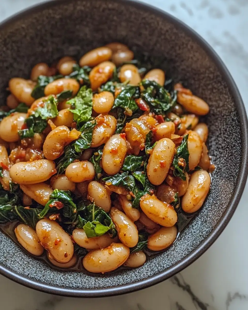 One-Skillet Garlic Butter Beans & Greens: A Flavor-Packed Dinner in Minutes 6 Final dish - One-Skillet Garlic Butter Beans & Greens: A Flavor-Packed Dinner in Minutes