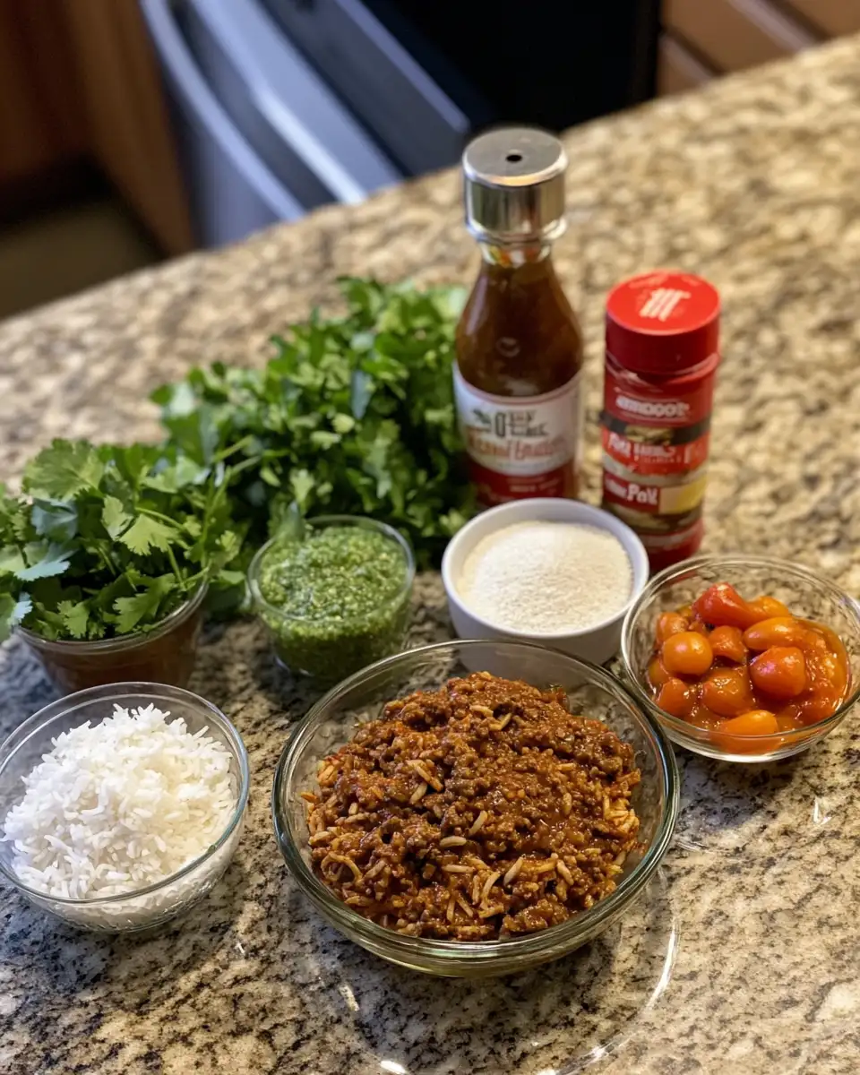 Ingredients for Savor the Flavor: One-Skillet Smoky Honey Chili Beef Rice Delight