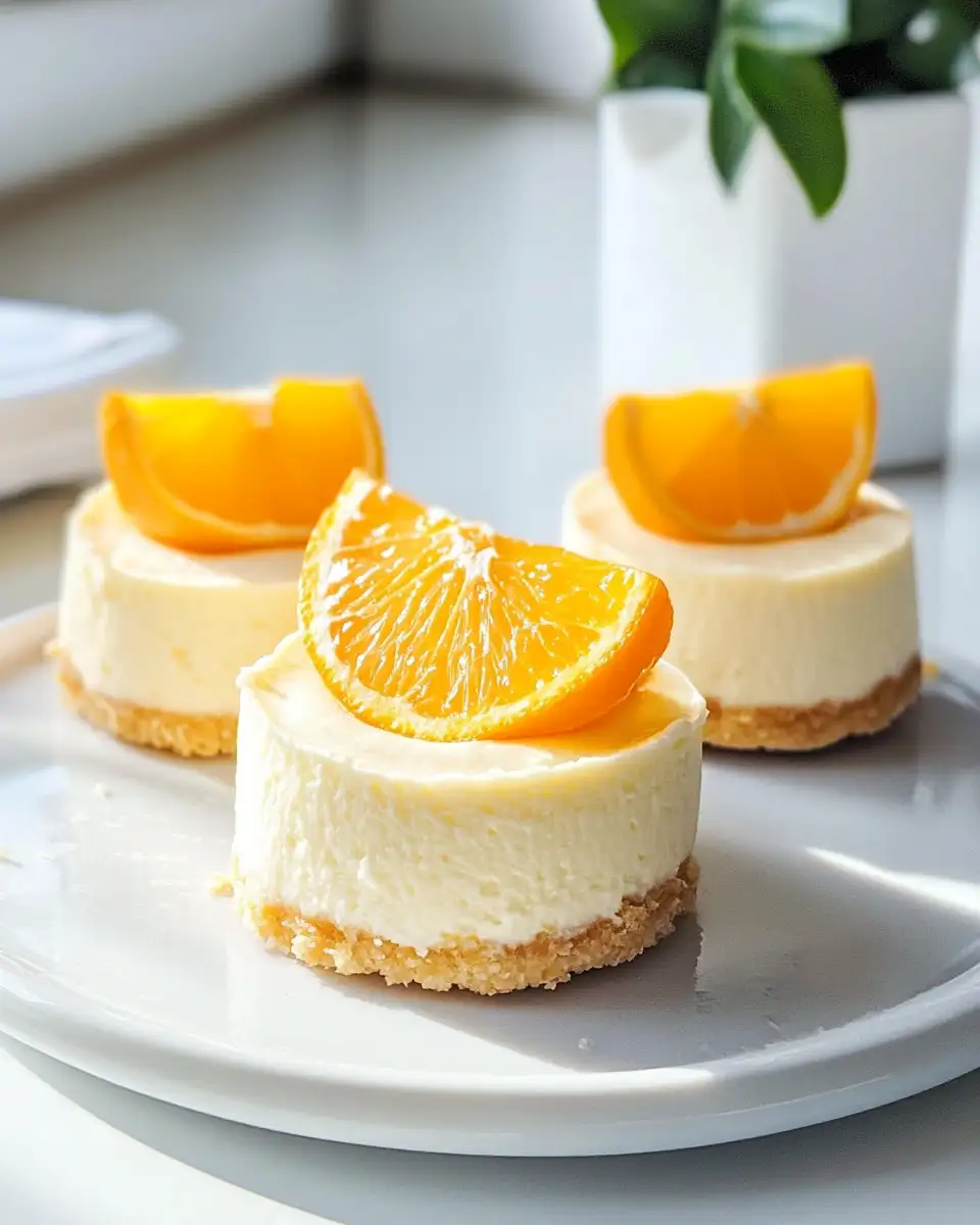 Delight in Every Bite: Orange Creamsicle Mini Cheesecakes - Featured Image