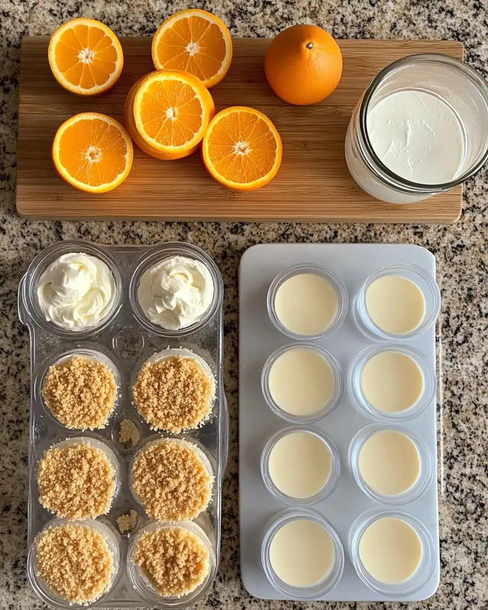 Ingredients for Delight in Every Bite: Orange Creamsicle Mini Cheesecakes