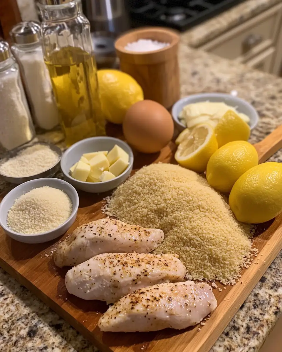 Ingredients for Crispy Delight: Elevate Your Dinner with Parmesan Crusted Chicken