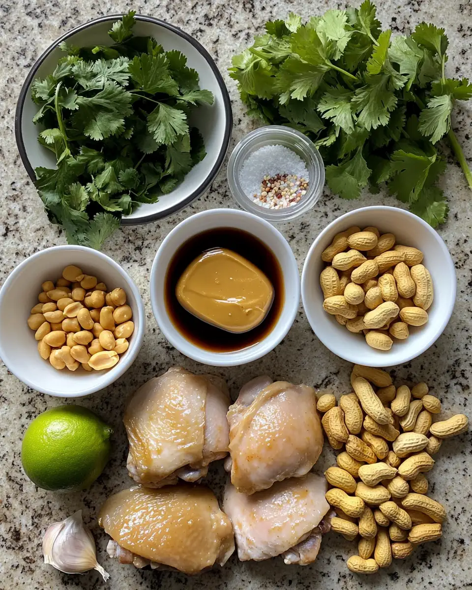 Ingredients for Irresistible Peanut Chicken Thighs That Will Transform Your Dinner Routine