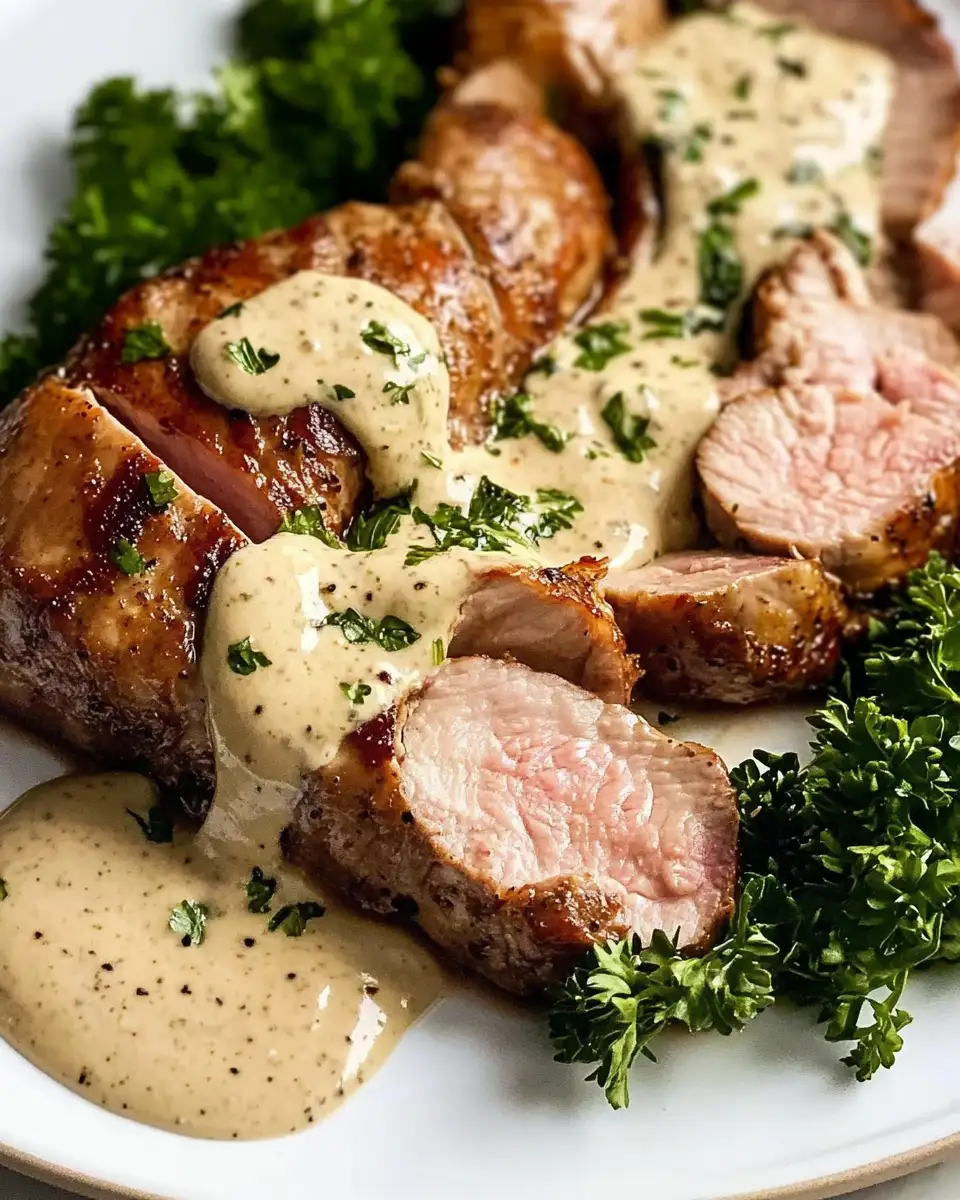 Savor the Elegance of Pork Tenderloin with Dijon Cream Sauce - Featured Image