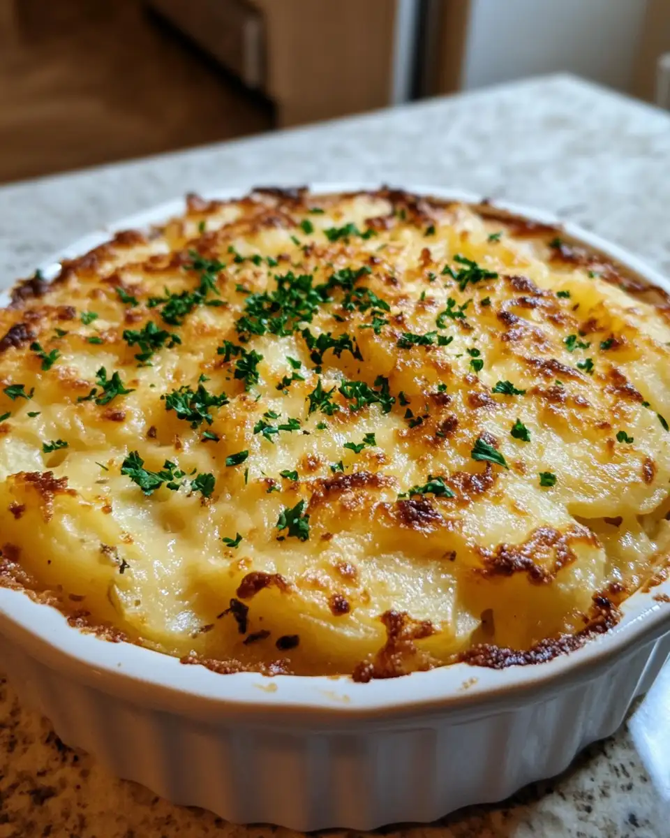 Final dish - Cheesy Potatoes Romanoff: A Comforting Classic Reimagined