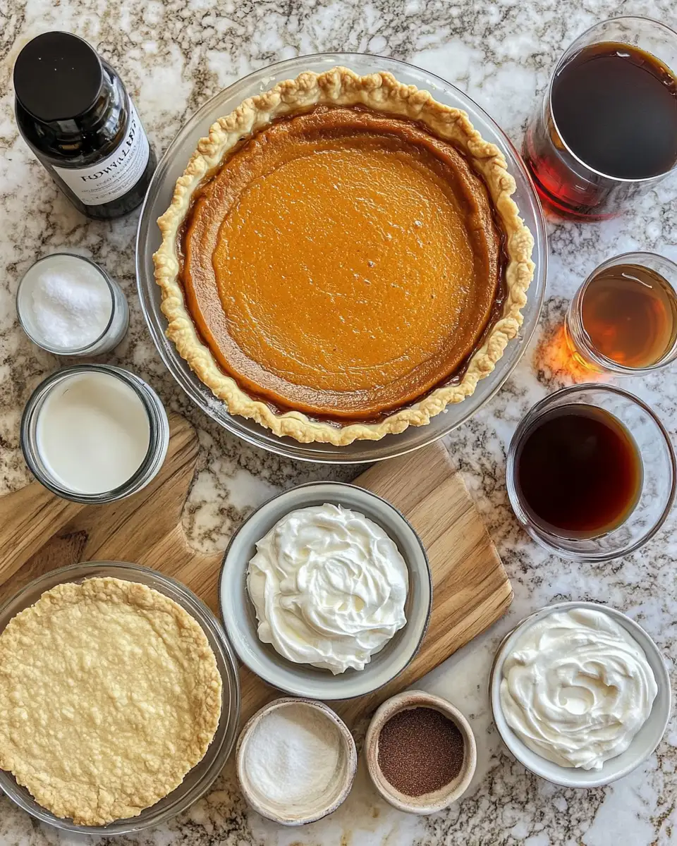 Indulge in Autumn Bliss: Pumpkin Pie Brûlée with Bourbon Vanilla Whipped Cream 4 Ingredients for Indulge in Autumn Bliss: Pumpkin Pie Brûlée with Bourbon Vanilla Whipped Cream