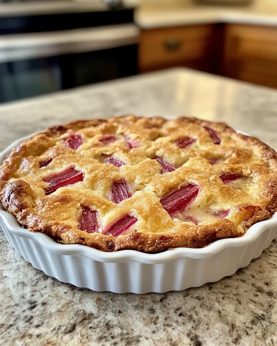 Rhubarb Pudding Cake: A Sweet and Tangy Delight You'll Love 6 Final dish - Rhubarb Pudding Cake: A Sweet and Tangy Delight You'll Love