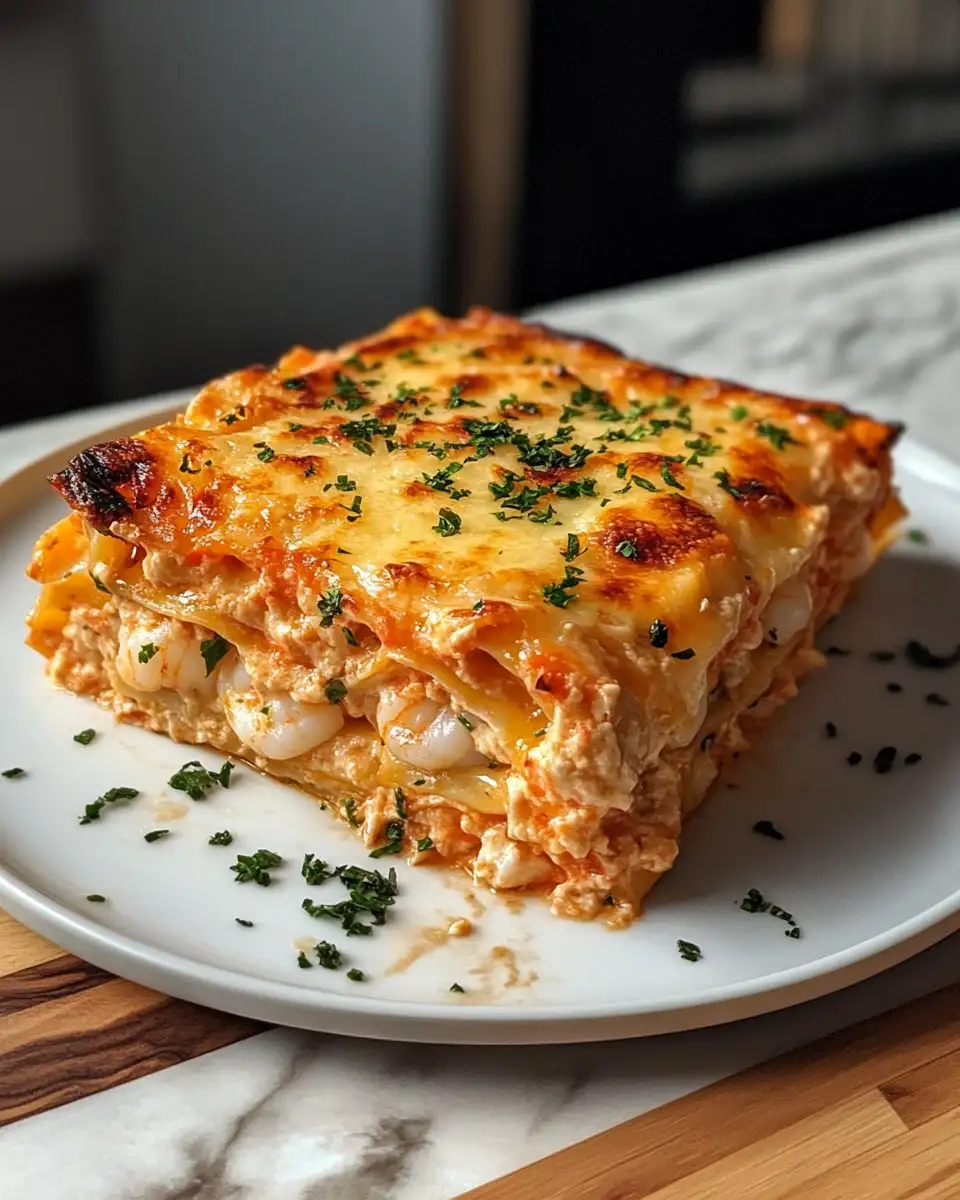 Final dish - Dive into Decadence: Seafood Lasagna with Lobster and Shrimp