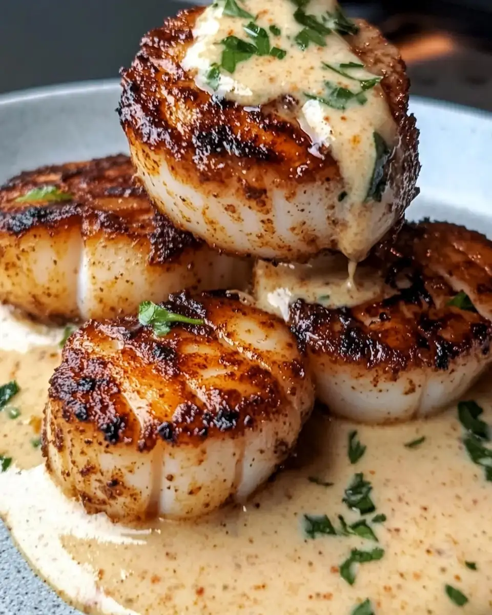 Sizzle and Spice: Seared Scallops in Cajun Cream Dream - Featured Image